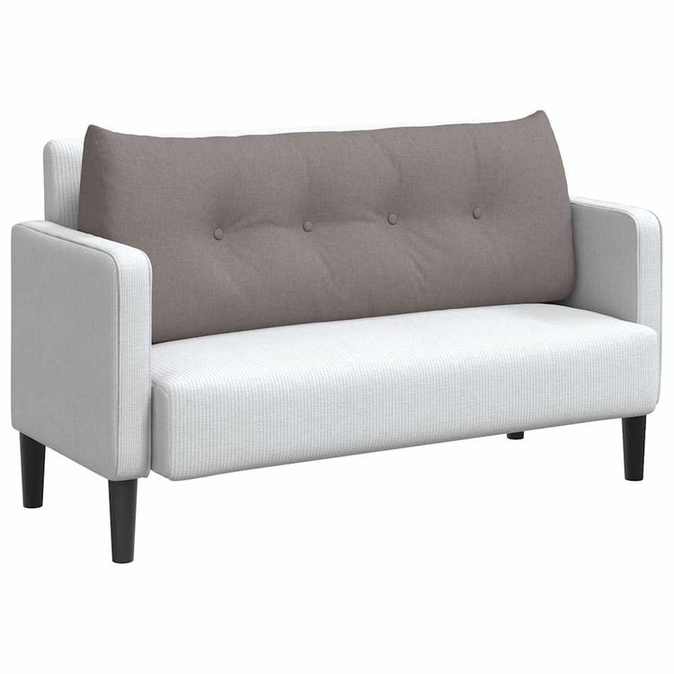 Vidaxx coussin de dossier taupe 120 x 24 x 50 cm tissu