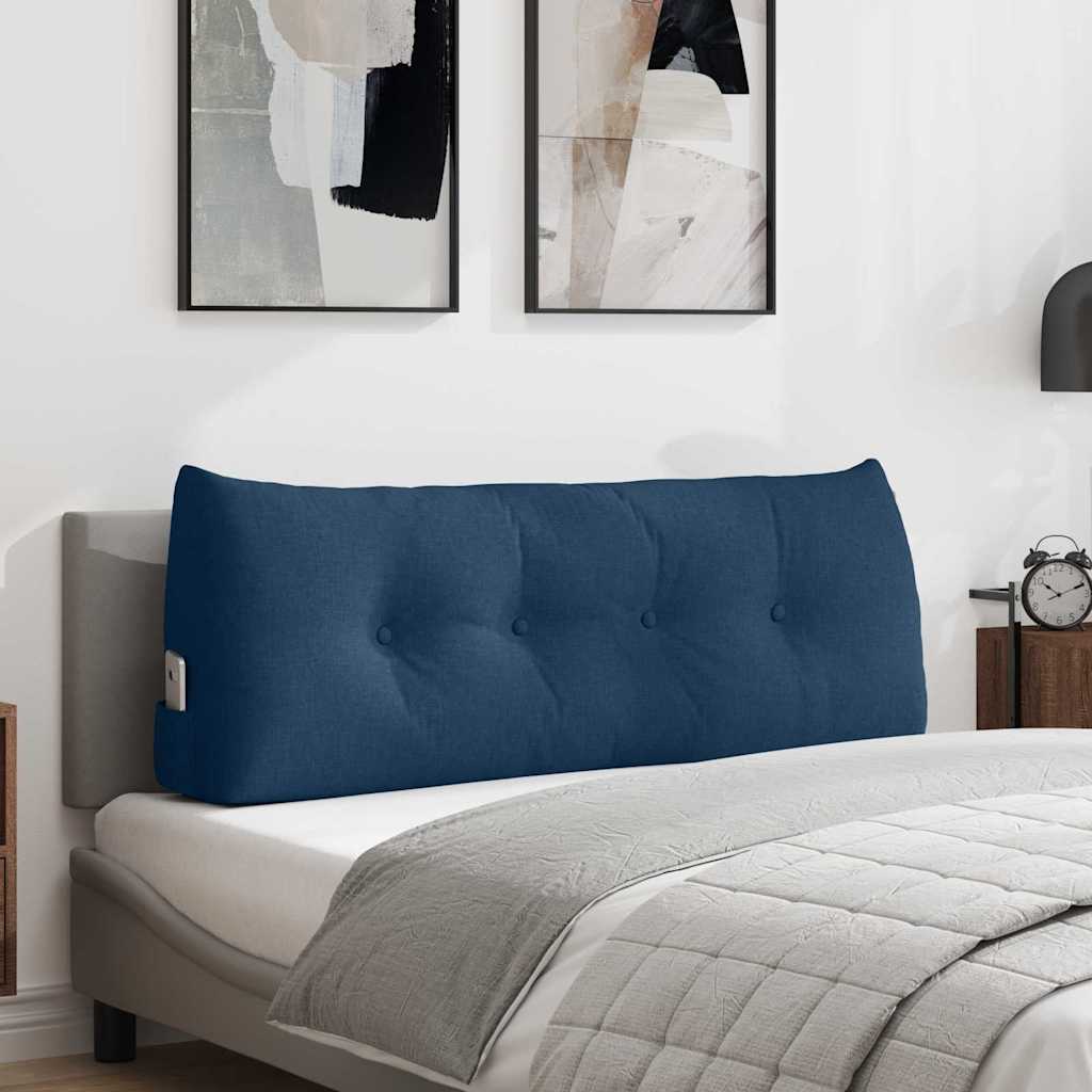 Vidaxx coussin de dossier bleu 120 x 24 x 50 cm tissu