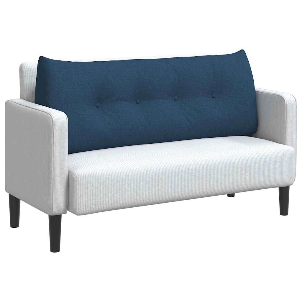 Vidaxx coussin de dossier bleu 120 x 24 x 50 cm tissu