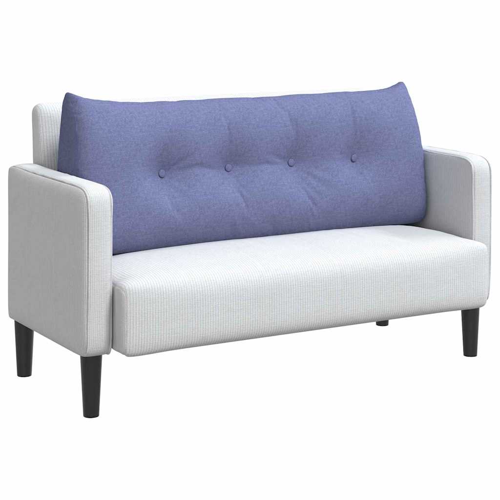 Vidaxx coussin de dossier jeans bleu 120 x 24 x 50 cm tissu