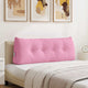 VidaXL coussin de dossier rose 120 x 24 x 50 cm tissu