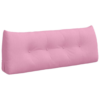 VidaXL coussin de dossier rose 120 x 24 x 50 cm tissu