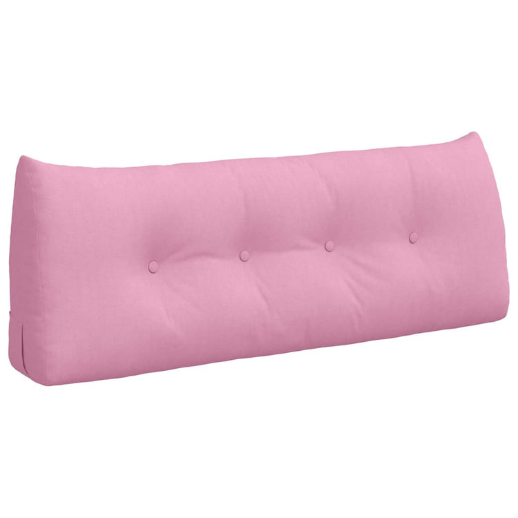 VidaXL coussin de dossier rose 120 x 24 x 50 cm tissu