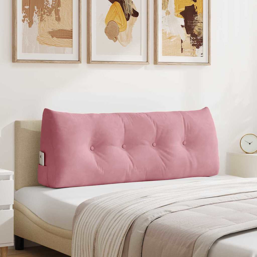 Vidaxx coussin de dossier rose 120 x 24 x 50 cm velours