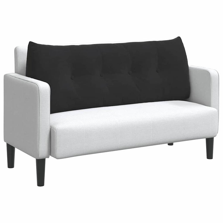 Vidaxx coussin de dossier noir 120 x 24 x 50 cm velours