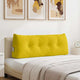 Vidaxx coussin de dossier jaune 120 x 24 x 50 cm velours