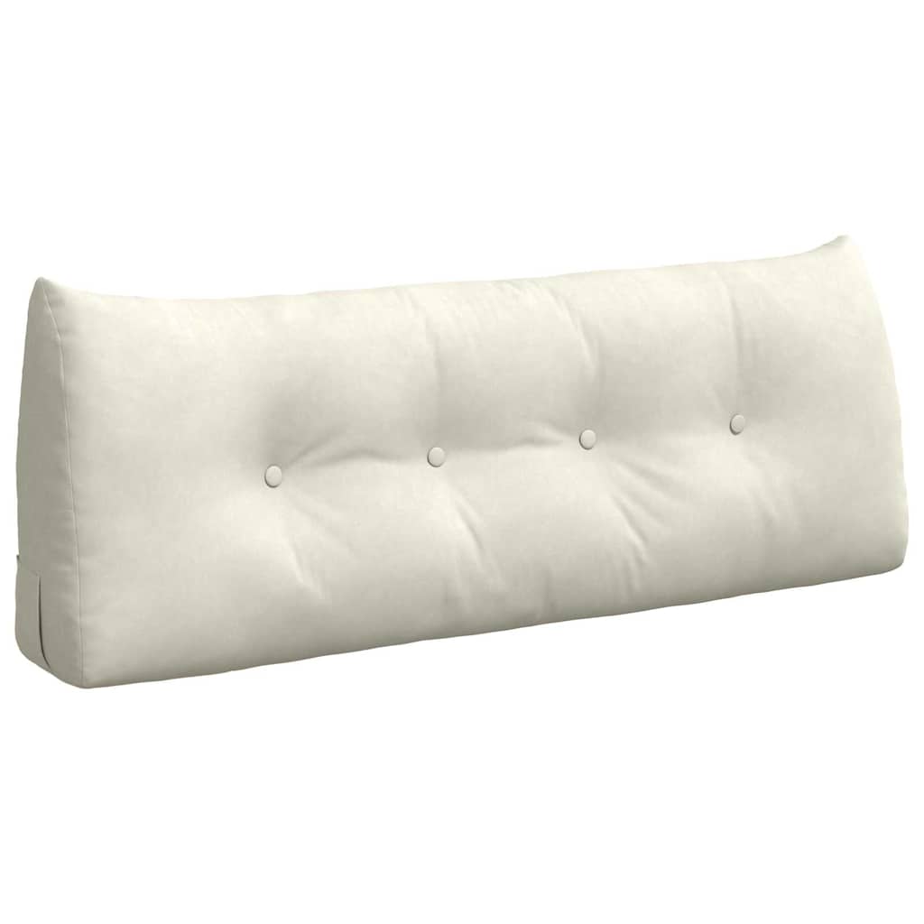 Vidaxx coussin de dossier crème 120 x 24 x 50 cm velours