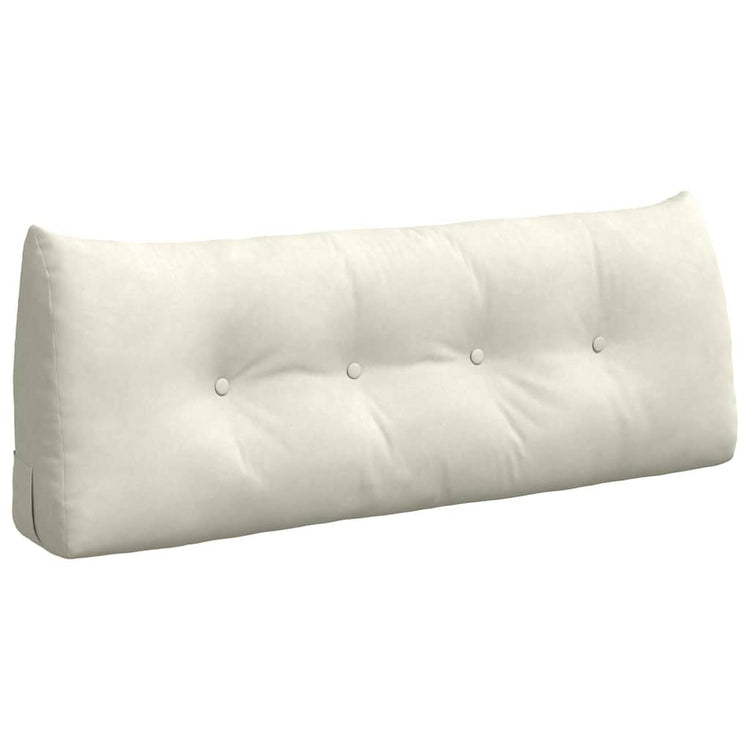 Vidaxx coussin de dossier crème 120 x 24 x 50 cm velours