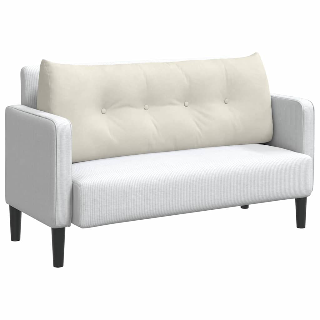 Vidaxx coussin de dossier crème 120 x 24 x 50 cm velours