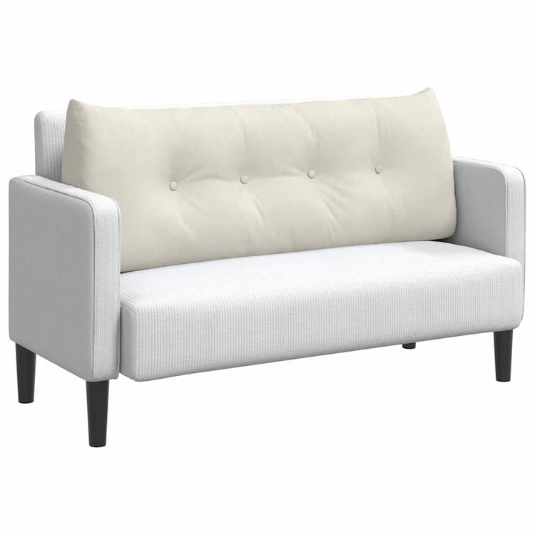 Vidaxx coussin de dossier crème 120 x 24 x 50 cm velours