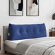 Vidaxx coussin de dossier police bleu 120 x 24 x 50 cm velours