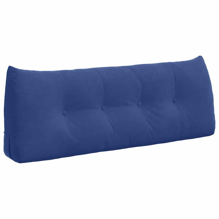 Vidaxx coussin de dossier police bleu 120 x 24 x 50 cm velours
