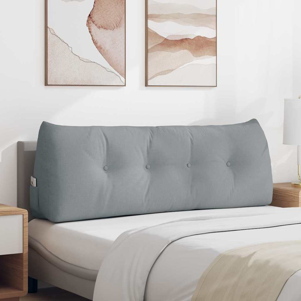 Vidaxx coussin de dossier gris clair 140 x 24 x 50 cm tissu