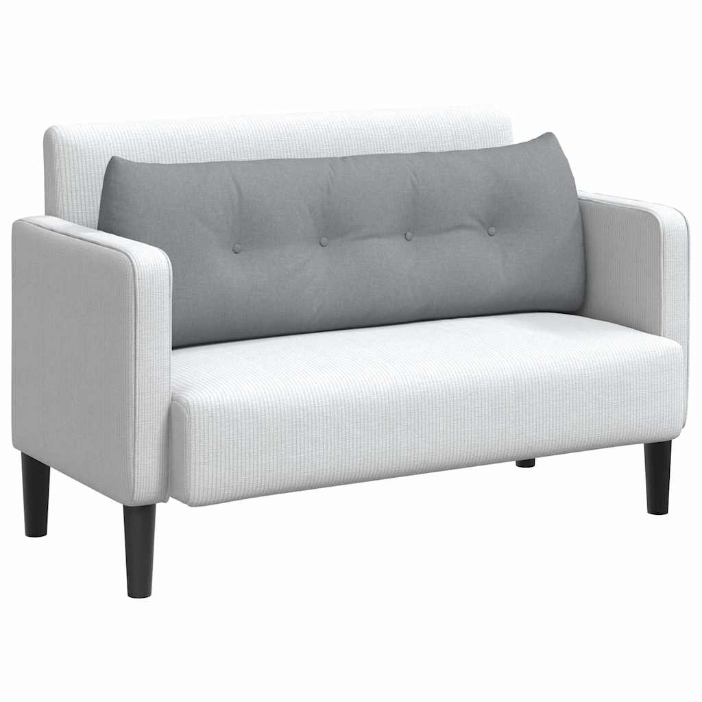 Vidaxx coussin de dossier gris clair 140 x 24 x 50 cm tissu
