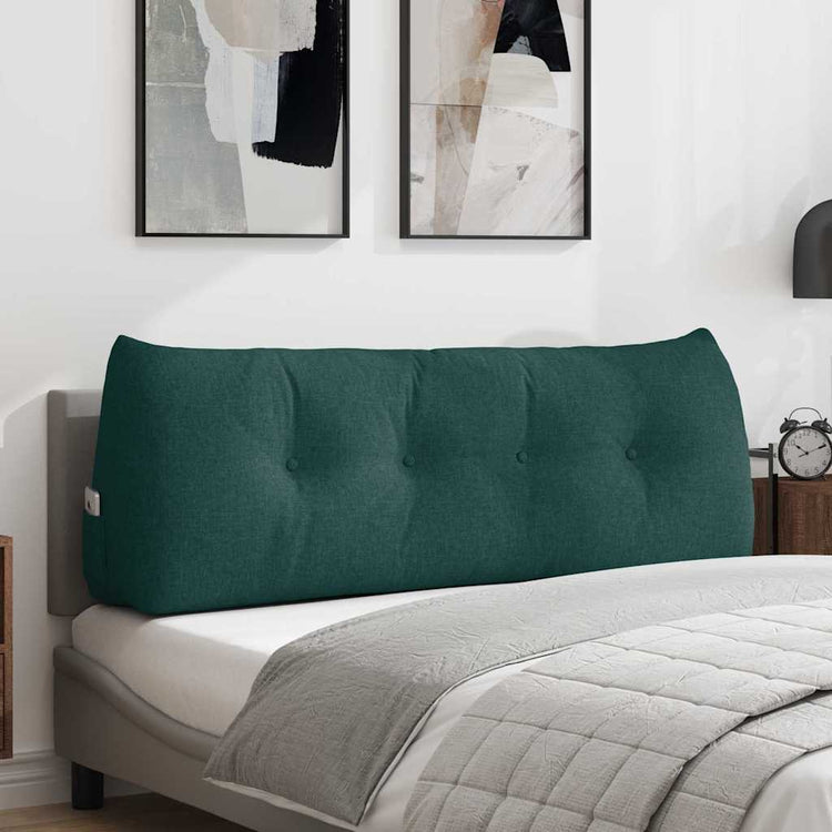Vidaxx coussin de dossier vert foncé 140 x 24 x 50 cm tissu