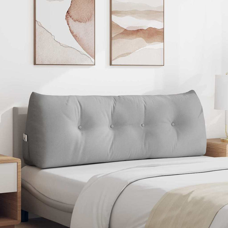 Vidaxx coussin de dossier gris nuage 140 x 24 x 50 cm tissu