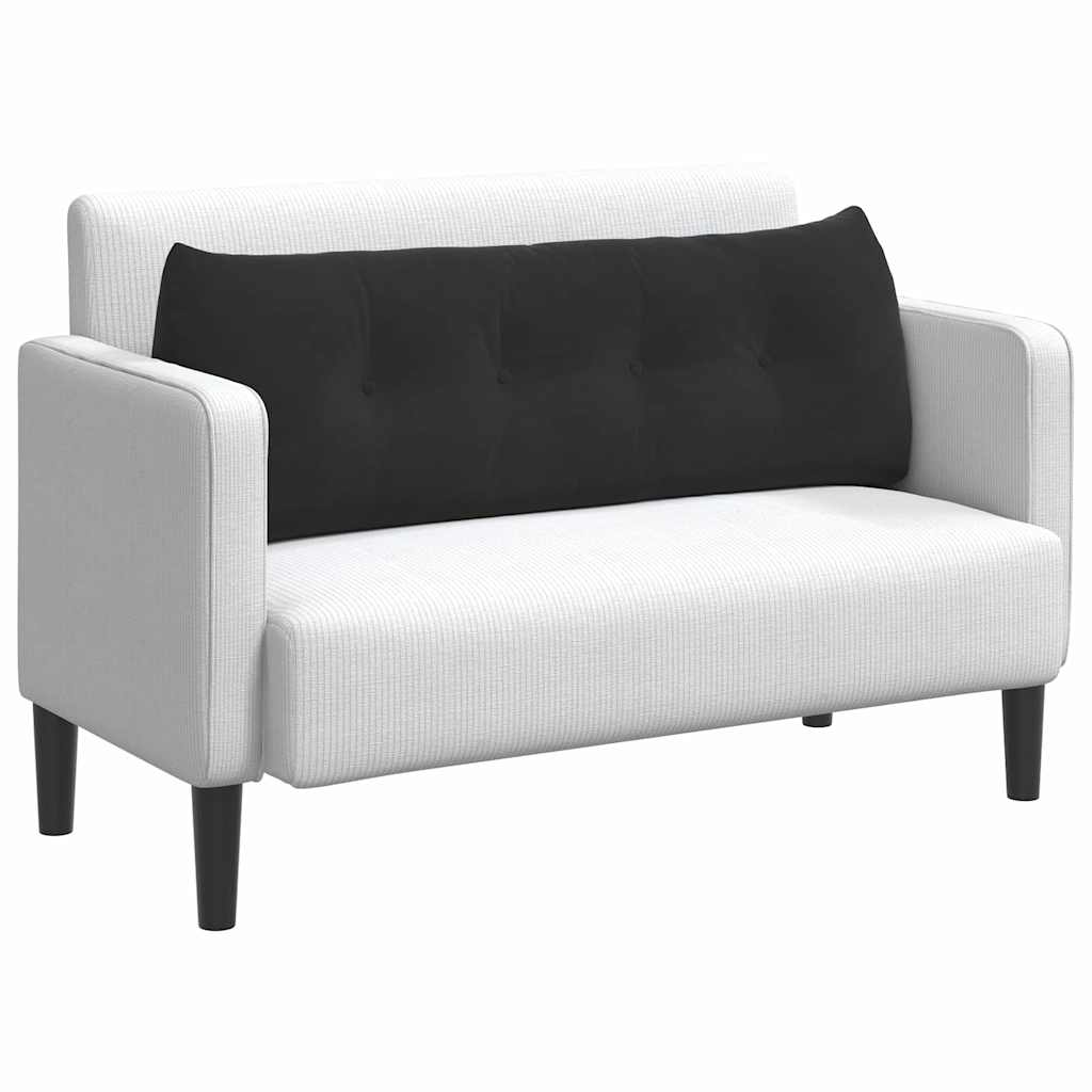 Vidaxx coussin de dossier noir 140 x 24 x 50 cm velours