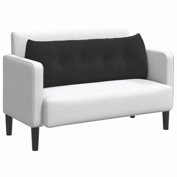 Vidaxx coussin de dossier noir 140 x 24 x 50 cm velours