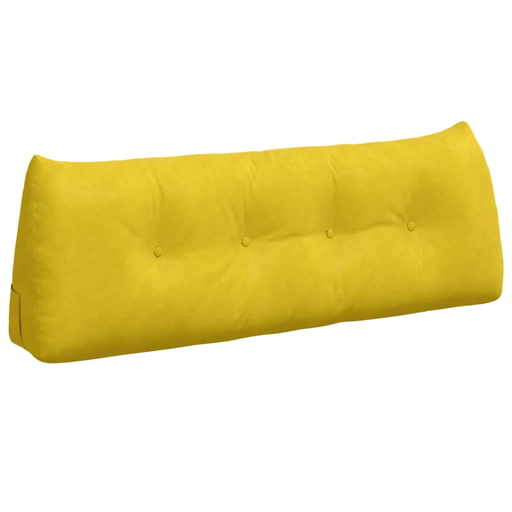 Vidaxx coussin de dossier jaune 140 x 24 x 50 cm velours