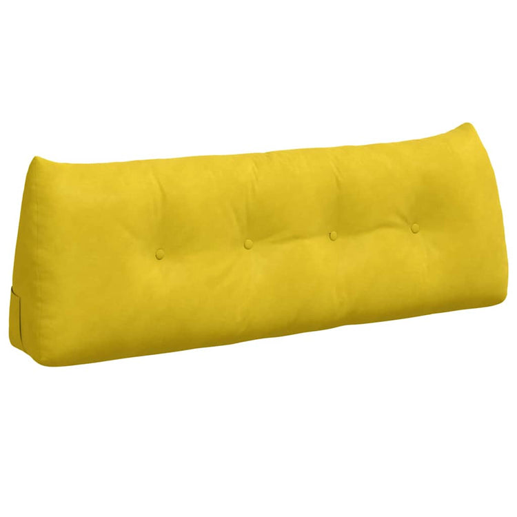Vidaxx coussin de dossier jaune 140 x 24 x 50 cm velours