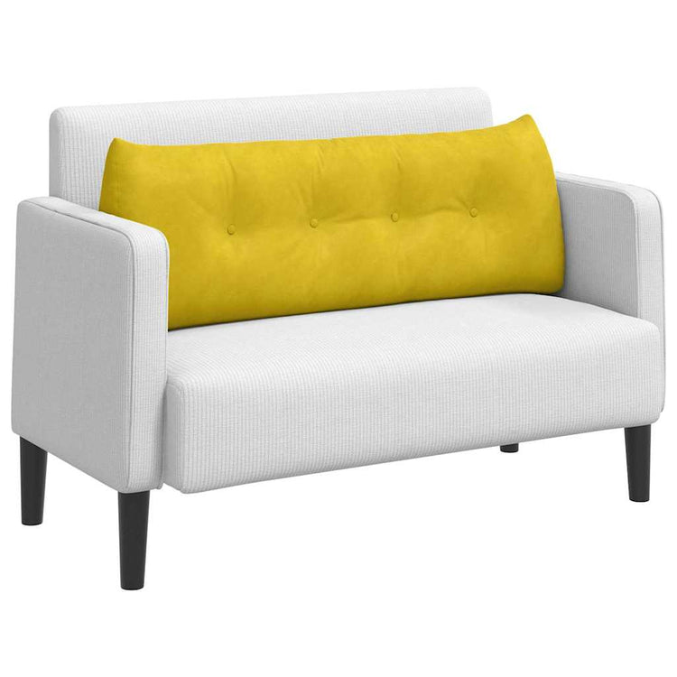 Vidaxx coussin de dossier jaune 140 x 24 x 50 cm velours