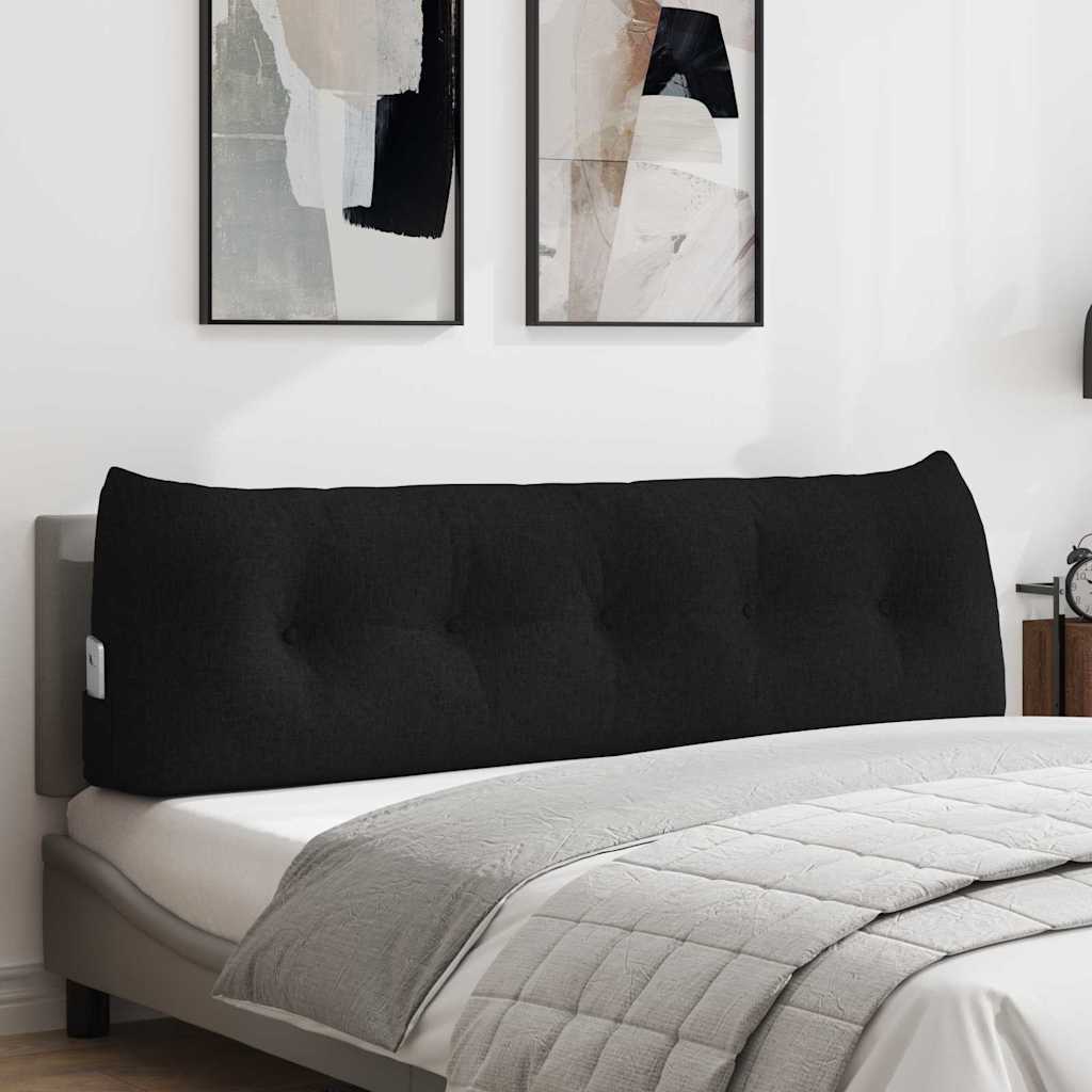 Vidaxx coussin de dossier noir 160 x 24 x 50 cm tissu