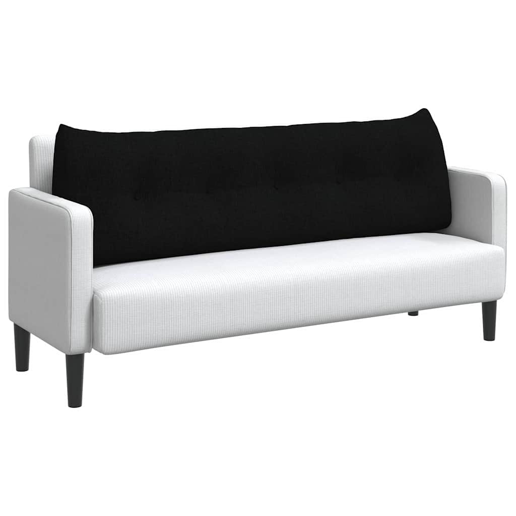 Vidaxx coussin de dossier noir 160 x 24 x 50 cm tissu