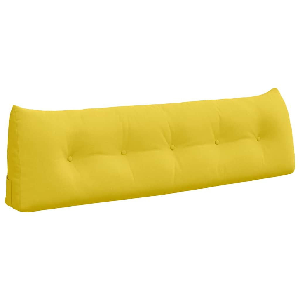 Vidaxx coussin de dossier jaune clair 160 x 24 x 50 cm tissu