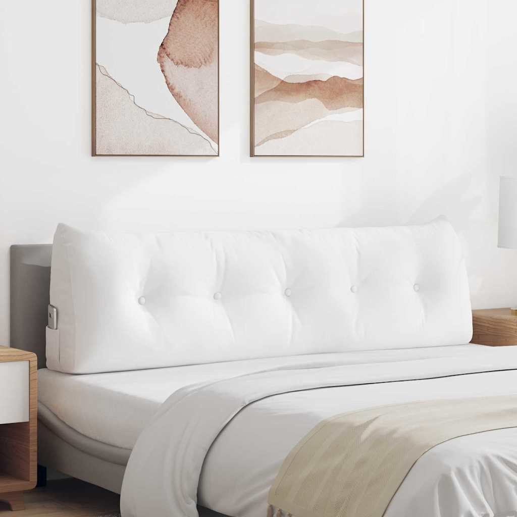 Vidaxx coussin de dossier blanc 160 x 24 x 50 cm tissu