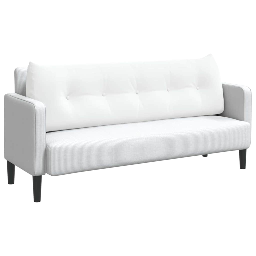 Vidaxx coussin de dossier blanc 160 x 24 x 50 cm tissu