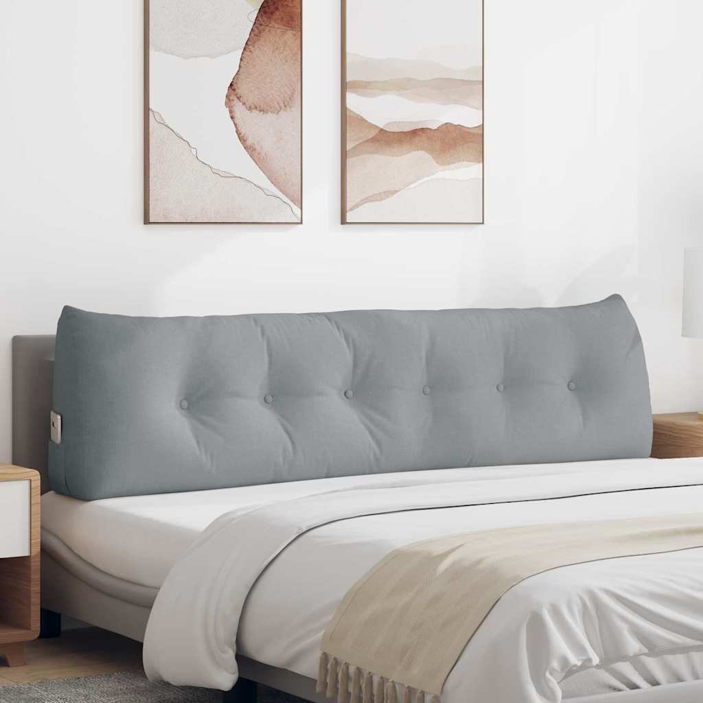 Vidaxx coussin de dossier gris clair 180 x 24 x 50 cm tissu