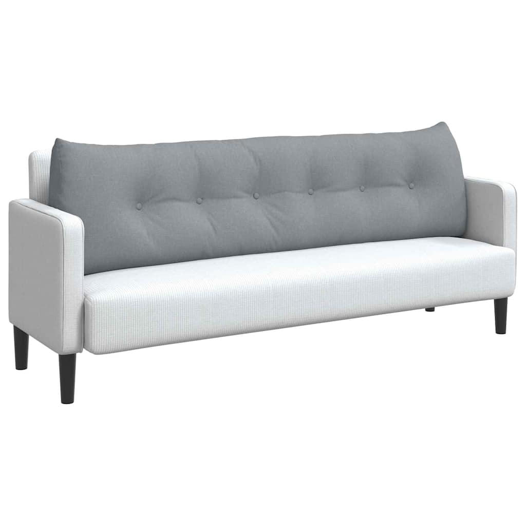Vidaxx coussin de dossier gris clair 180 x 24 x 50 cm tissu