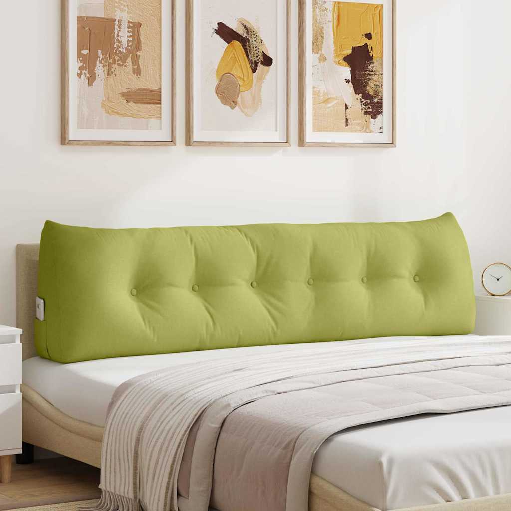 VidaXL coussin de dossier vert clair 180 x 24 x 50 cm tissu