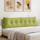 VidaXL coussin de dossier vert clair 180 x 24 x 50 cm tissu