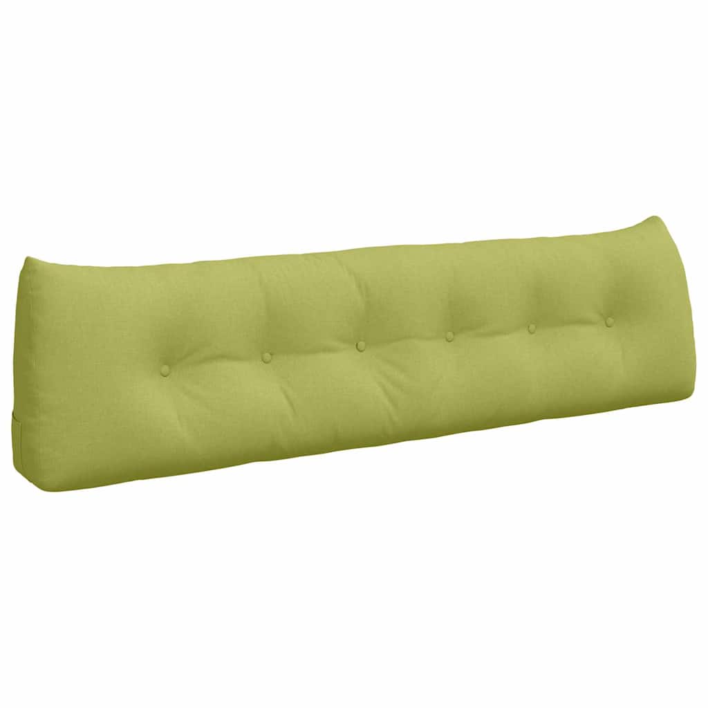 VidaXL coussin de dossier vert clair 180 x 24 x 50 cm tissu