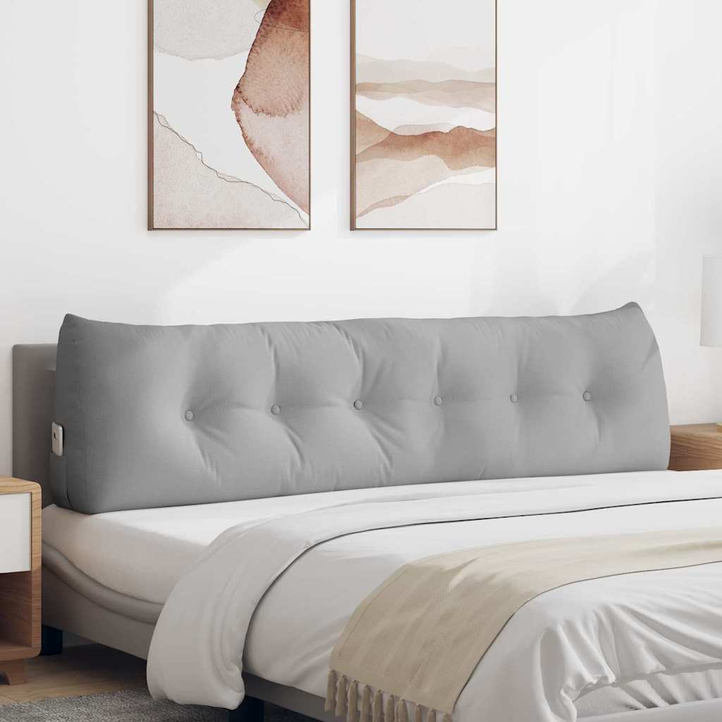 Vidaxx coussin de dossier gris nuage 180 x 24 x 50 cm tissu