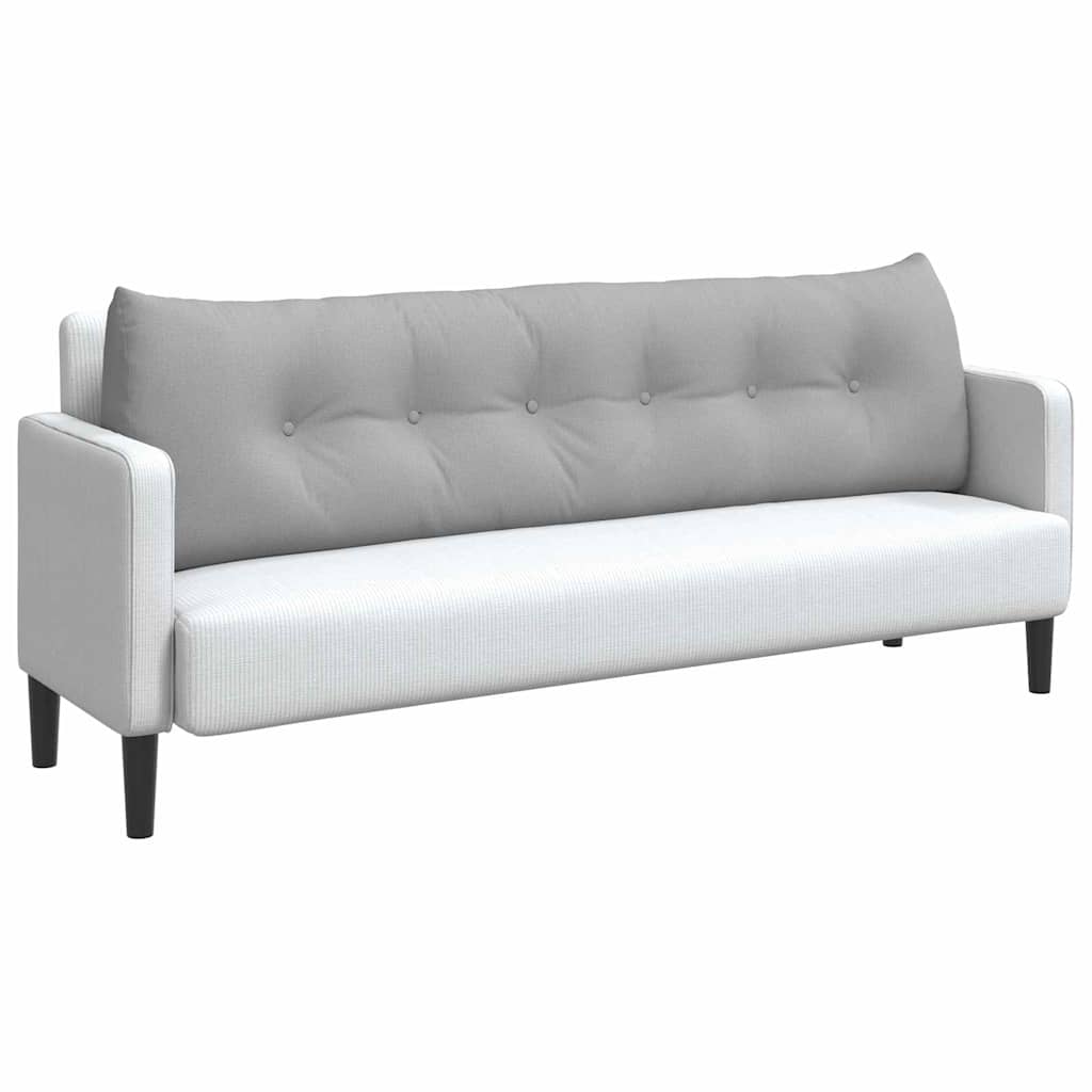 Vidaxx coussin de dossier gris nuage 180 x 24 x 50 cm tissu
