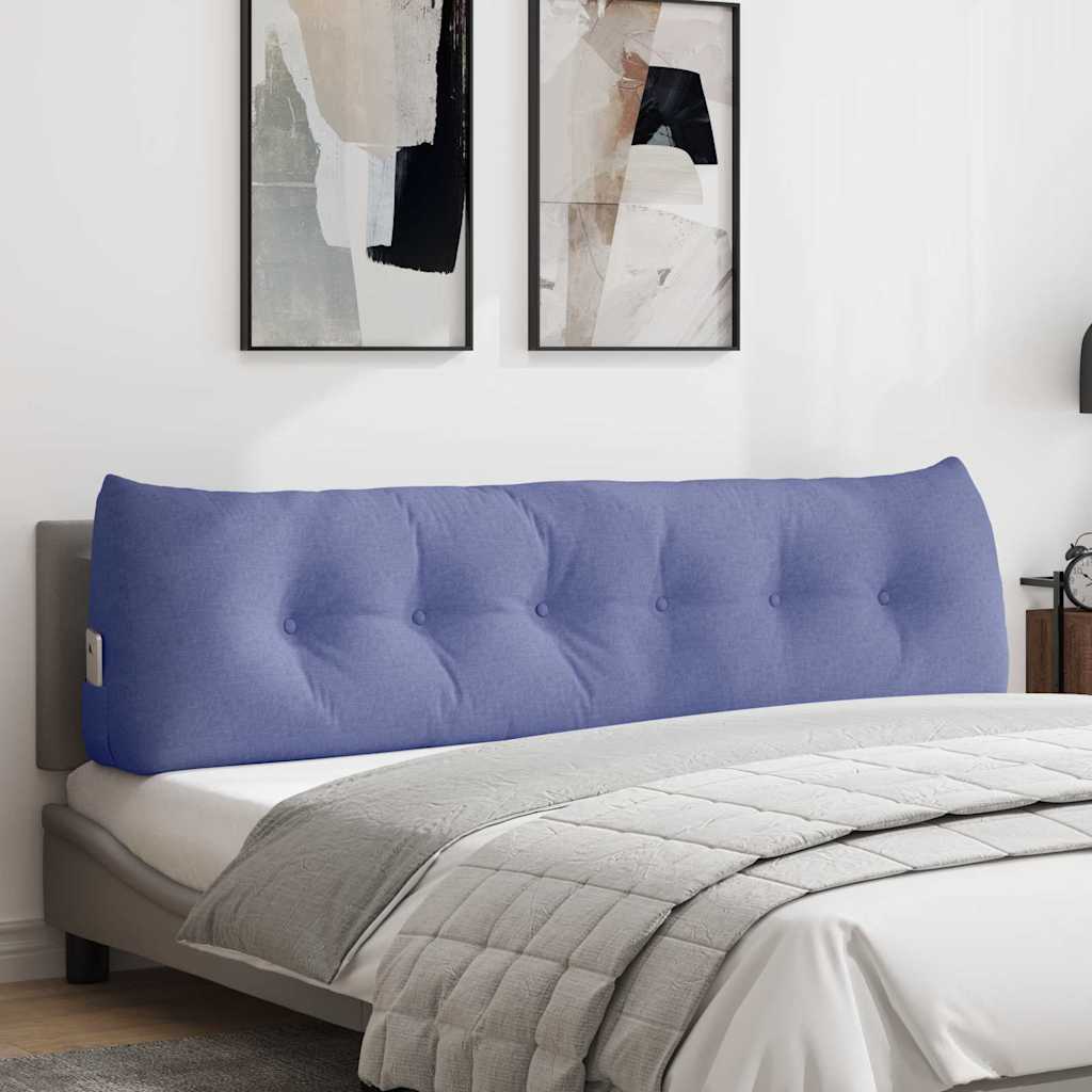 Vidaxx coussin de dossier jeans bleu 180 x 24 x 50 cm tissu