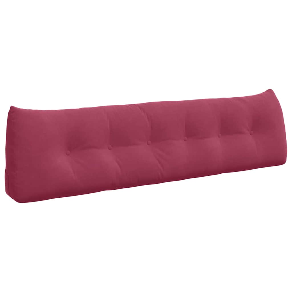 Vidaxx coussin de dossier rouge vin 180 x 24 x 50 cm velours