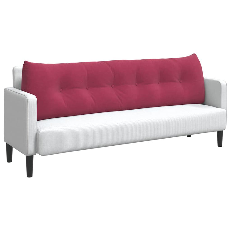 Vidaxx coussin de dossier rouge vin 180 x 24 x 50 cm velours