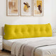Vidaxx coussin de dossier jaune 180 x 24 x 50 cm velours