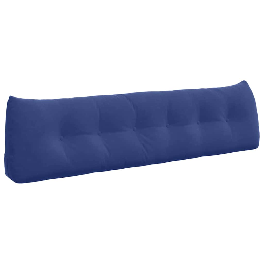 Vidaxx coussin de dossier police bleu 180 x 24 x 50 cm velours
