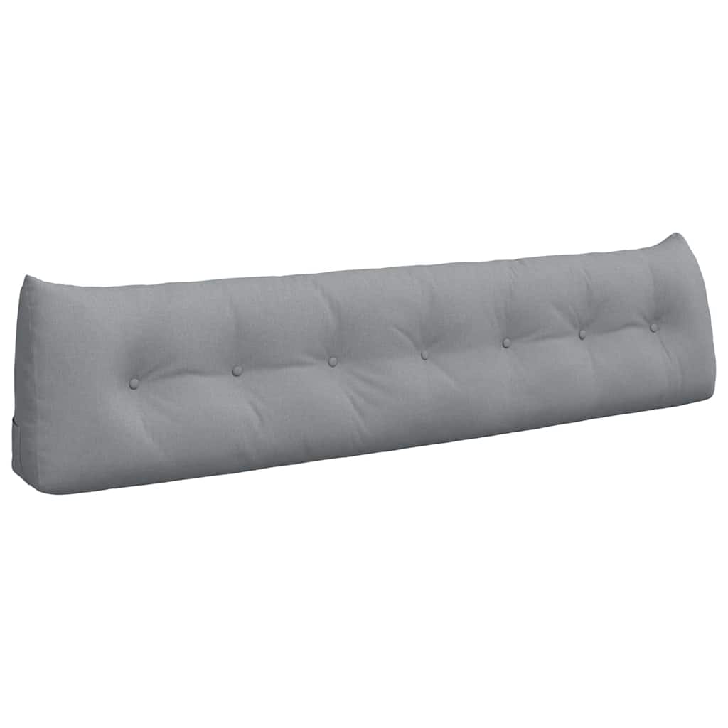Vidaxx coussin de dossier gris clair 200 x 24 x 50 cm tissu