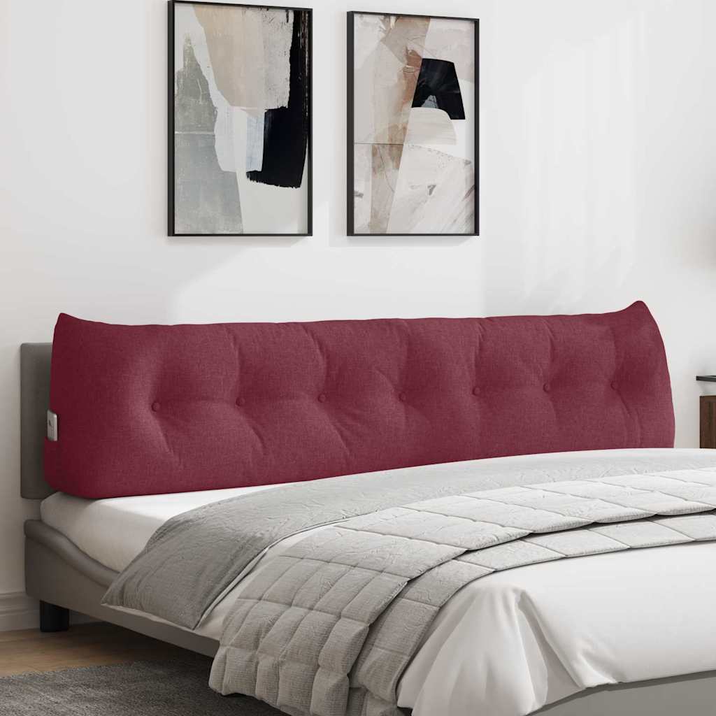 Vidaxx coussin de dossier rouge vin 200 x 24 x 50 cm tissu