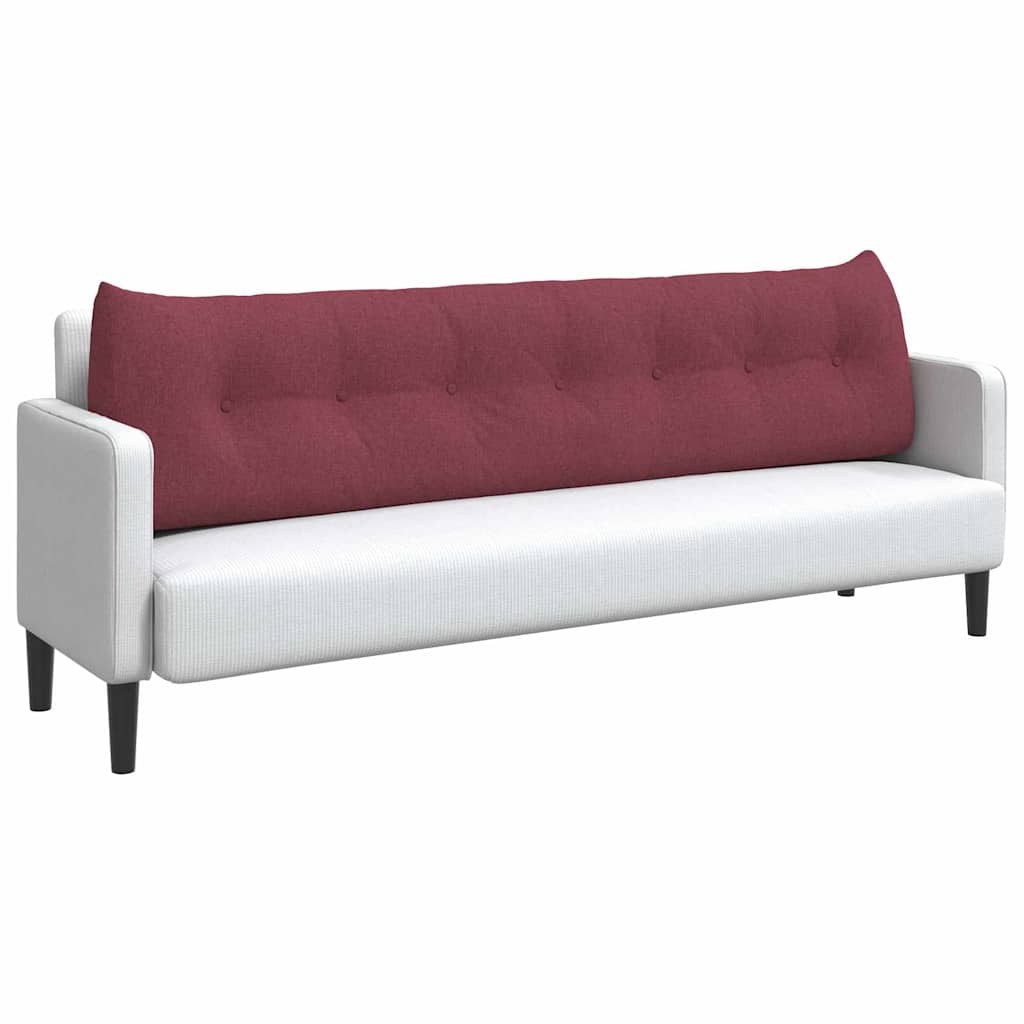 Vidaxx coussin de dossier rouge vin 200 x 24 x 50 cm tissu