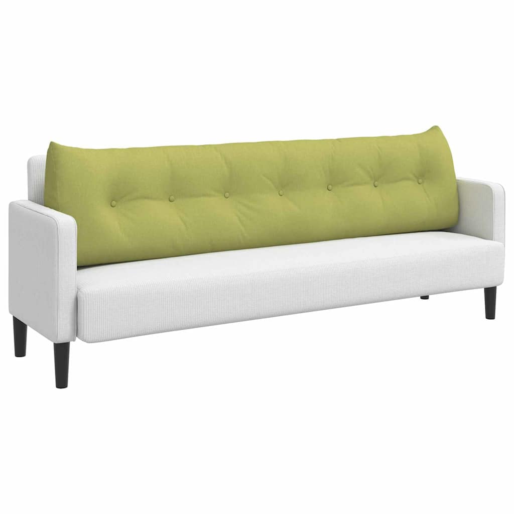 VidaXL coussin de dossier vert clair 200 x 24 x 50 cm tissu