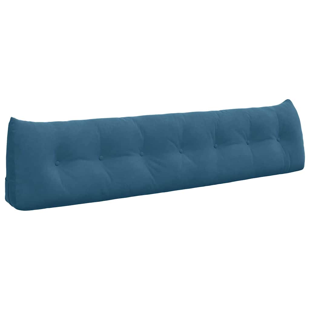 Vidaxx coussin de dossier bleu 200 x 24 x 50 cm velours