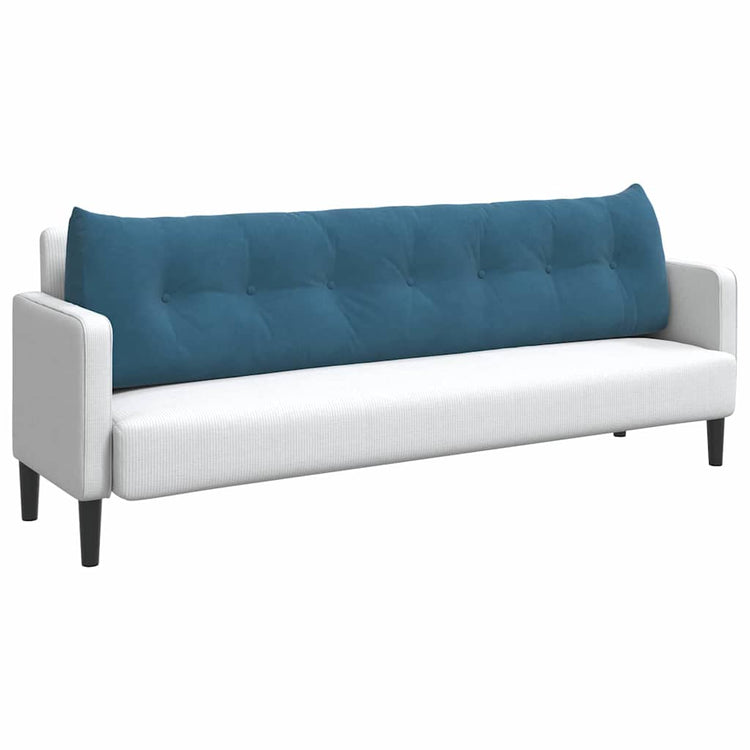 Vidaxx coussin de dossier bleu 200 x 24 x 50 cm velours