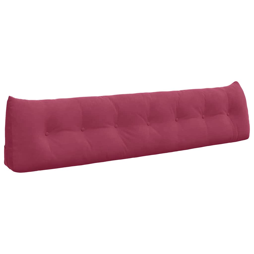 Vidaxx coussin de dossier rouge vin 200 x 24 x 50 cm velours