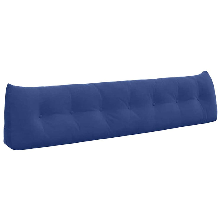 Vidaxx coussin de dossier police bleu 200 x 24 x 50 cm velours